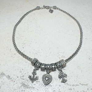 Brighton Silver Tone Charm Necklace